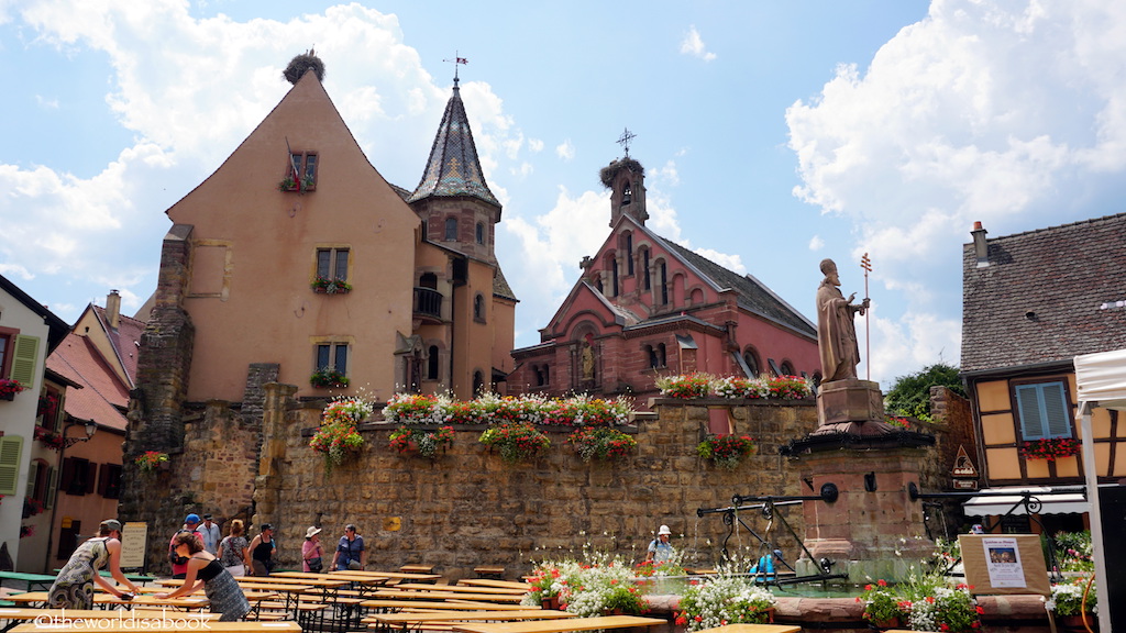 Eguisheim Saint Leon Square and chapel