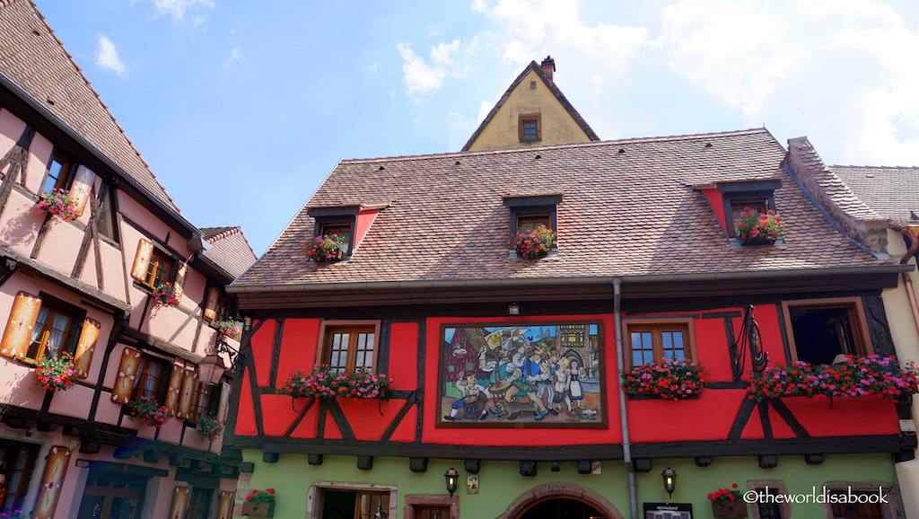 Riquewihr colorful buildings