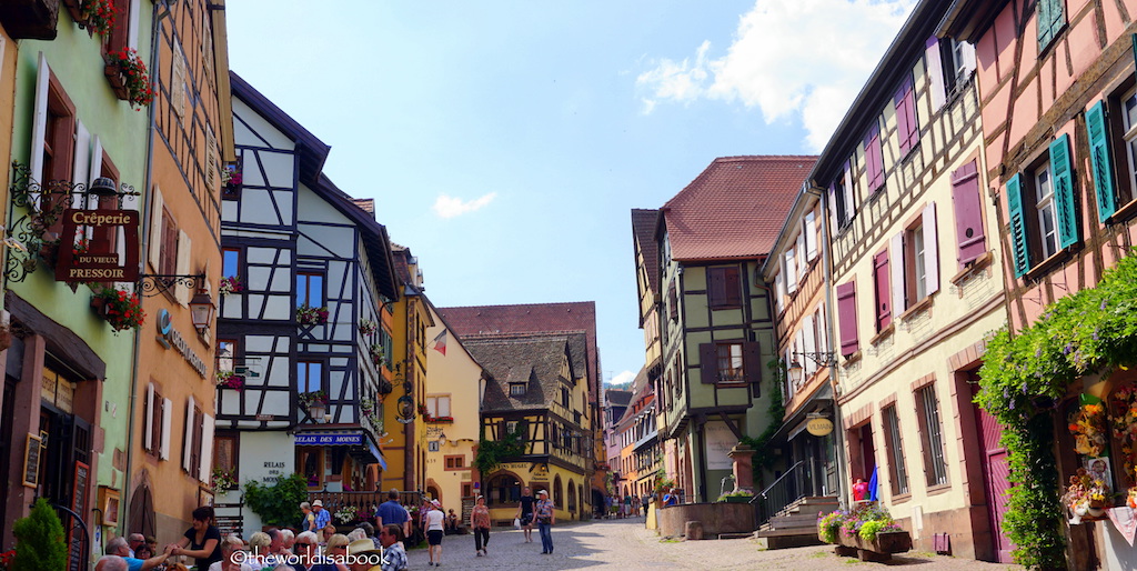 Riquewihr colorful street