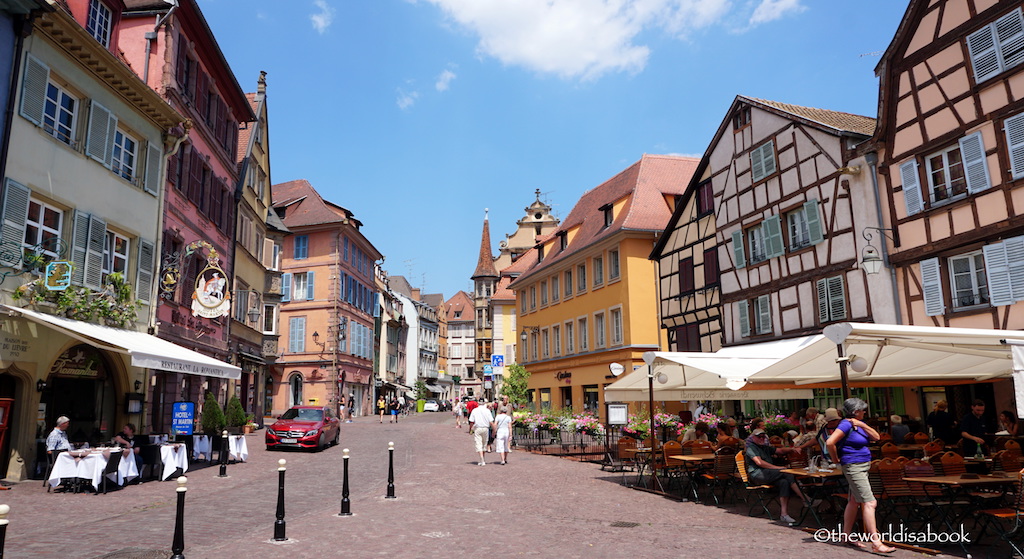 Colmar street half timbered homes