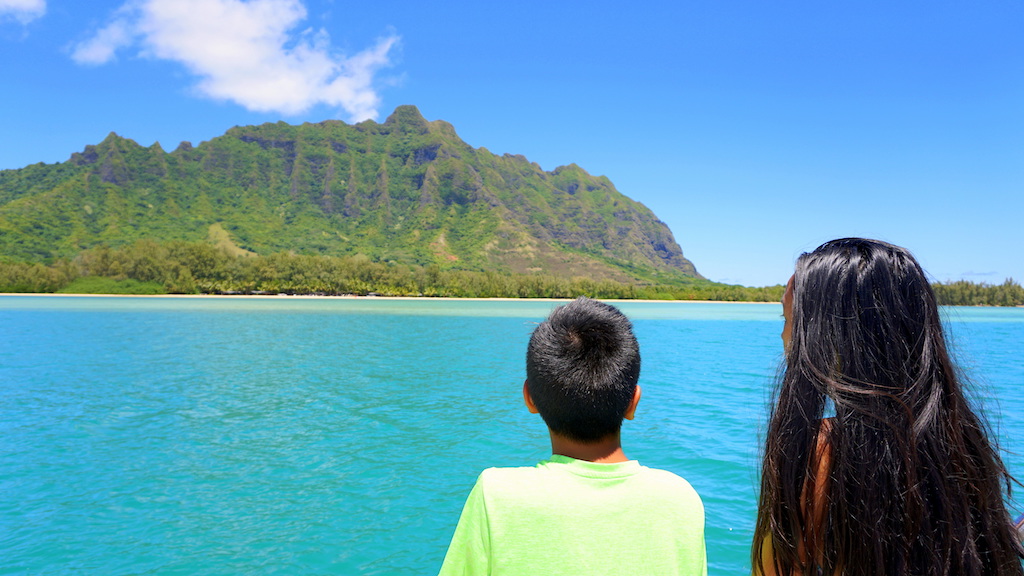 Kualoa Ranch Catamaran Tour with kids