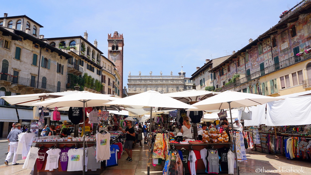 Piazze delle Erbe market Verona