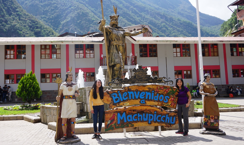Aguas Calientes Machu Picchu sign