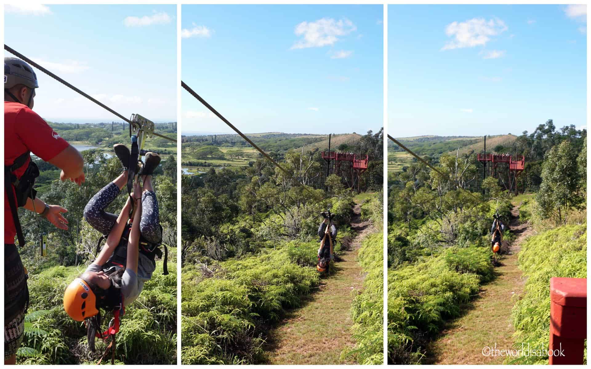 Kauai Koloa Zip line with kids