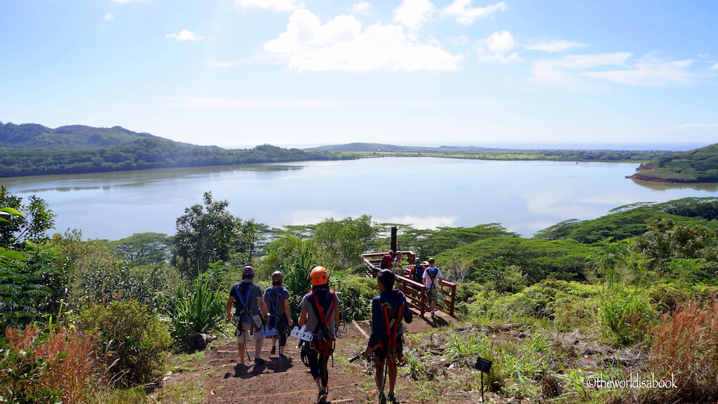 Koloa zip line with kids