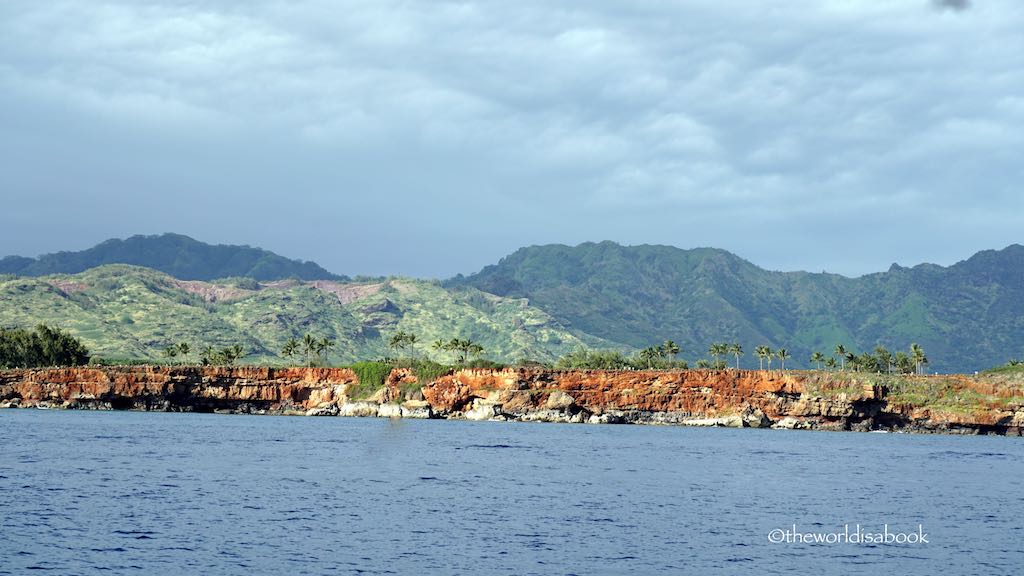 Kauai red rock coastline