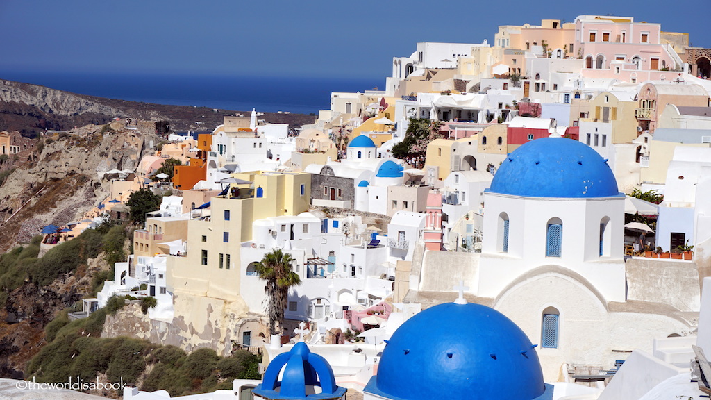 Santorini Oia Blue dome churches