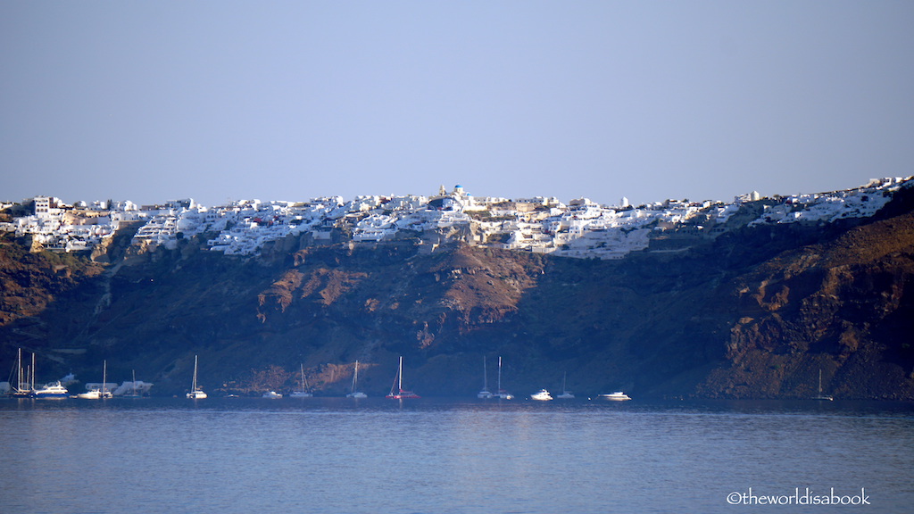 Santorini hilltop view