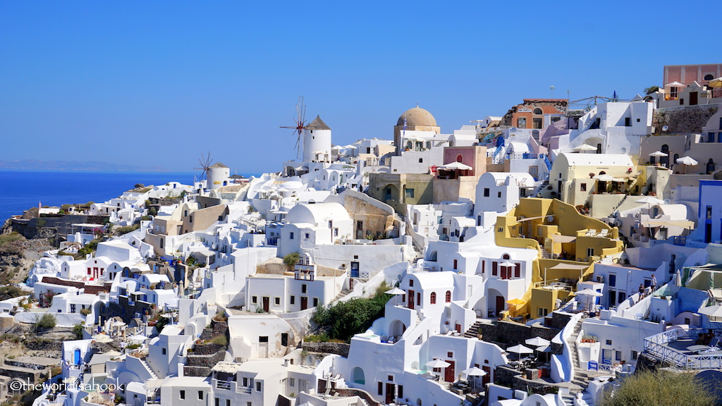 Santorini windmills