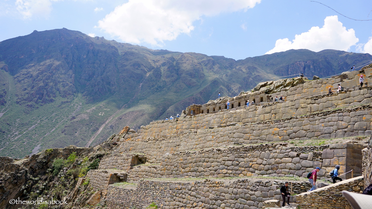 Ollantaytambo Fortress with kids