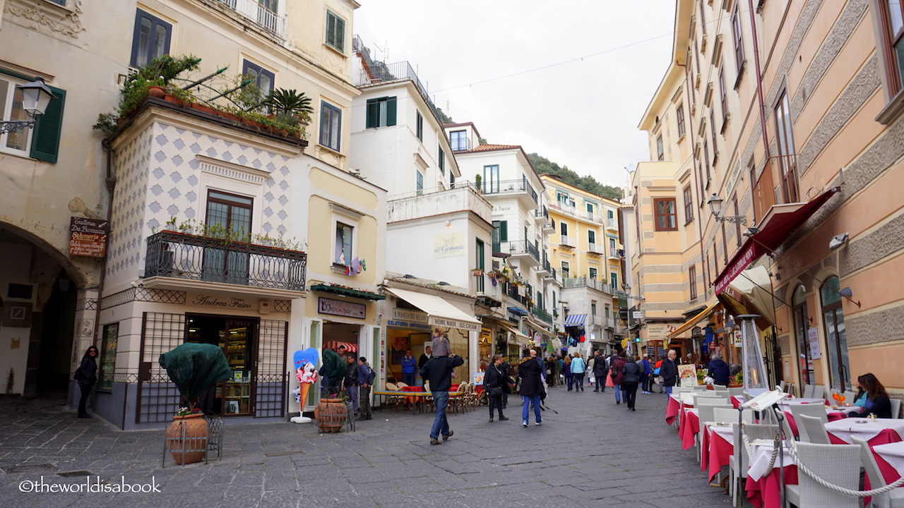 Amalfi village square Italy