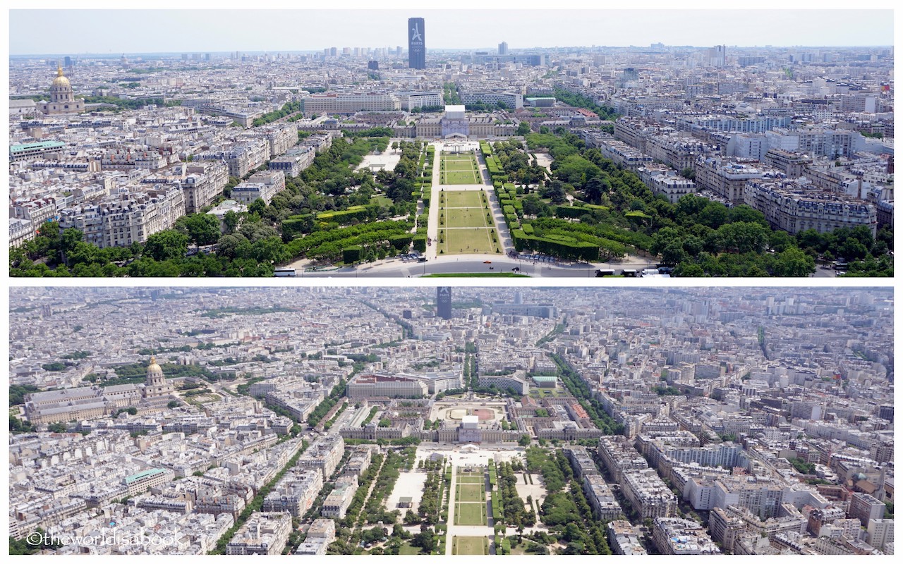 Champ de Mars from Eiffel Tower