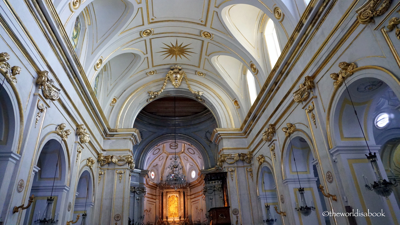 Church of Santa Maria Assunta interior Positano
