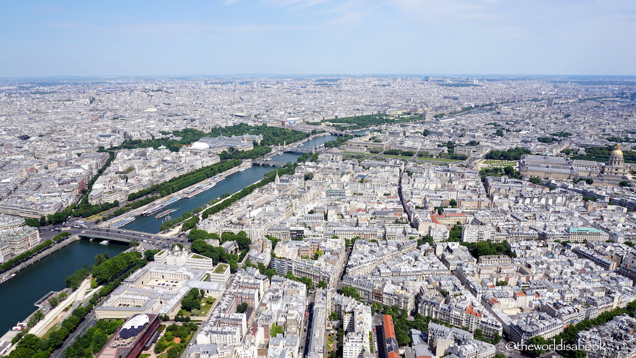 Paris views from Eiffel Tower