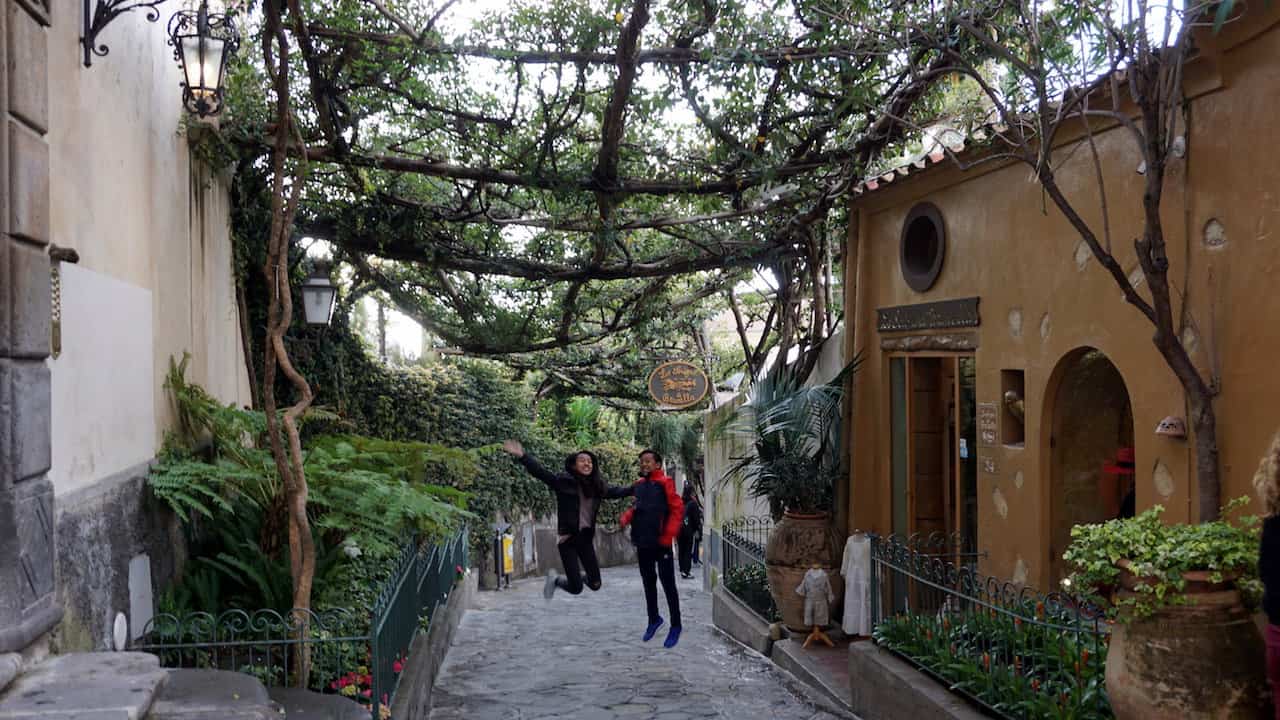 Positano with kids