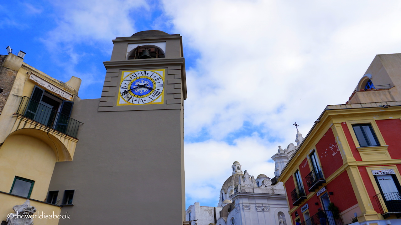 Capri Piazzetta clock tower