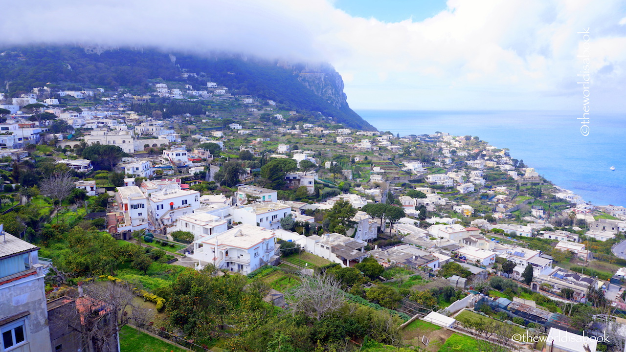 Capri view from terrace