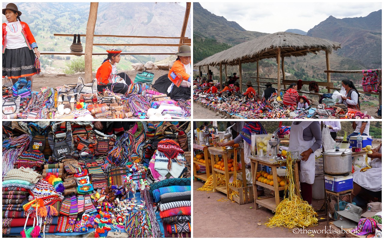 Pisac ruins market