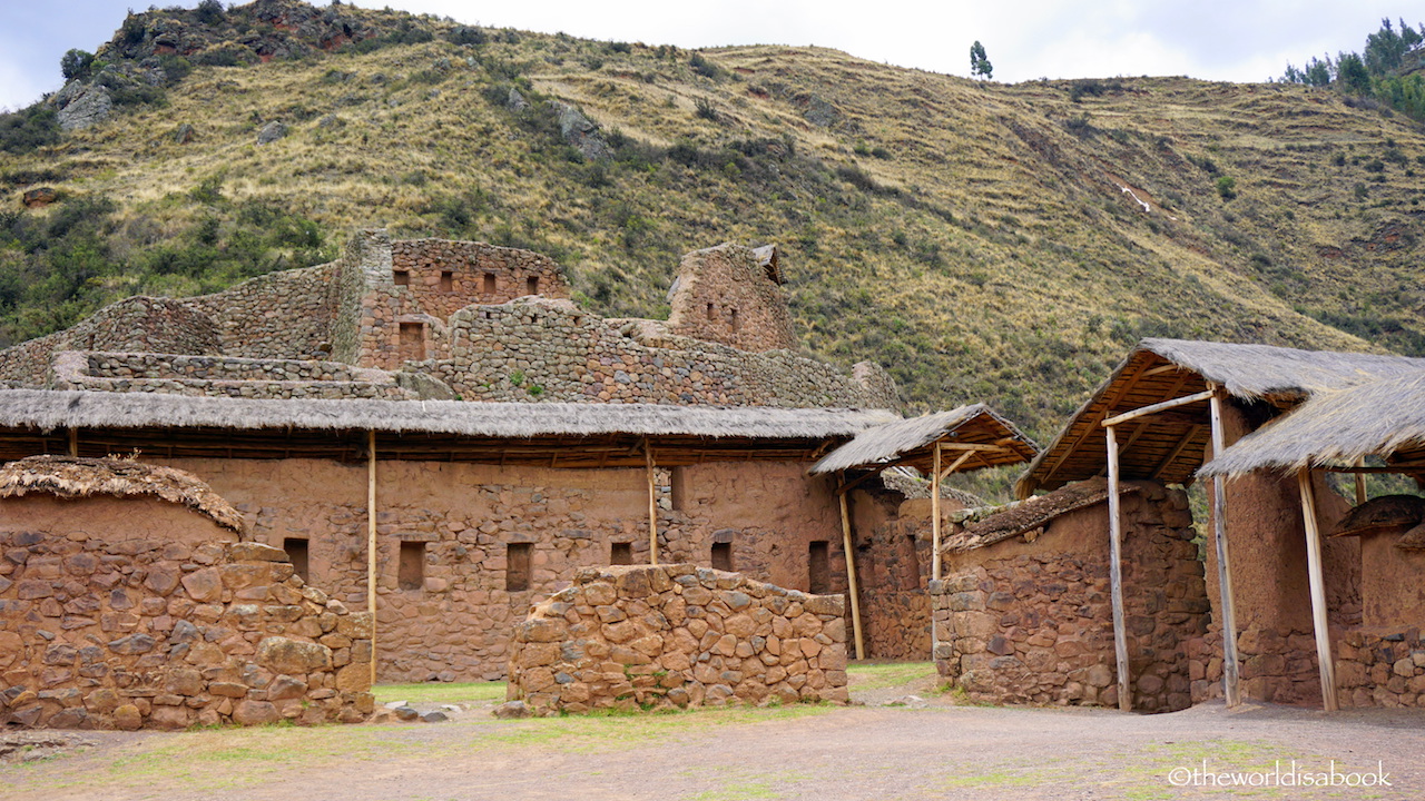 Pisac ruins with kids