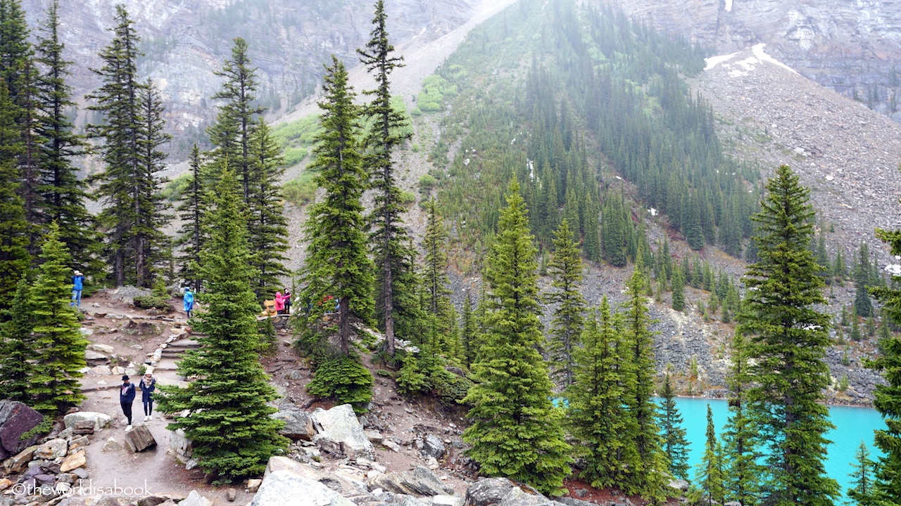 Moraine Lake Rock Pile trail