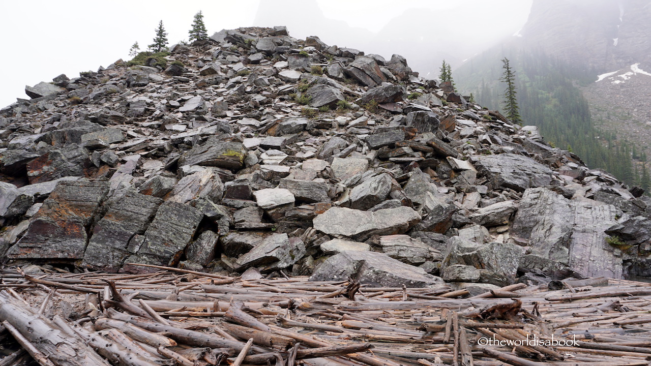 Moraine Lake rock pile