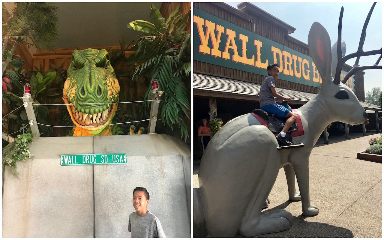 South Dakota Wall Drug with kids