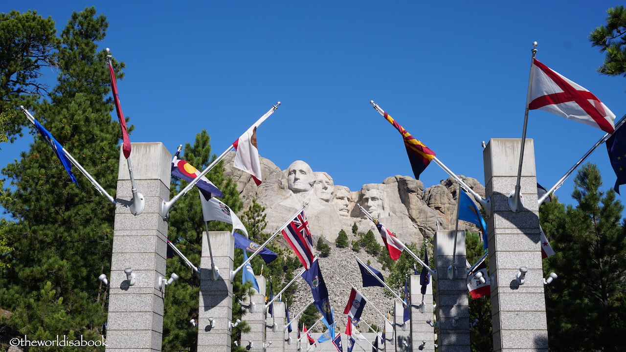 Mount Rushmore Avenue of the Flags