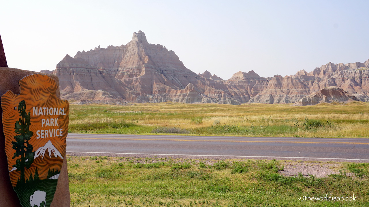 Badlands National Park sign