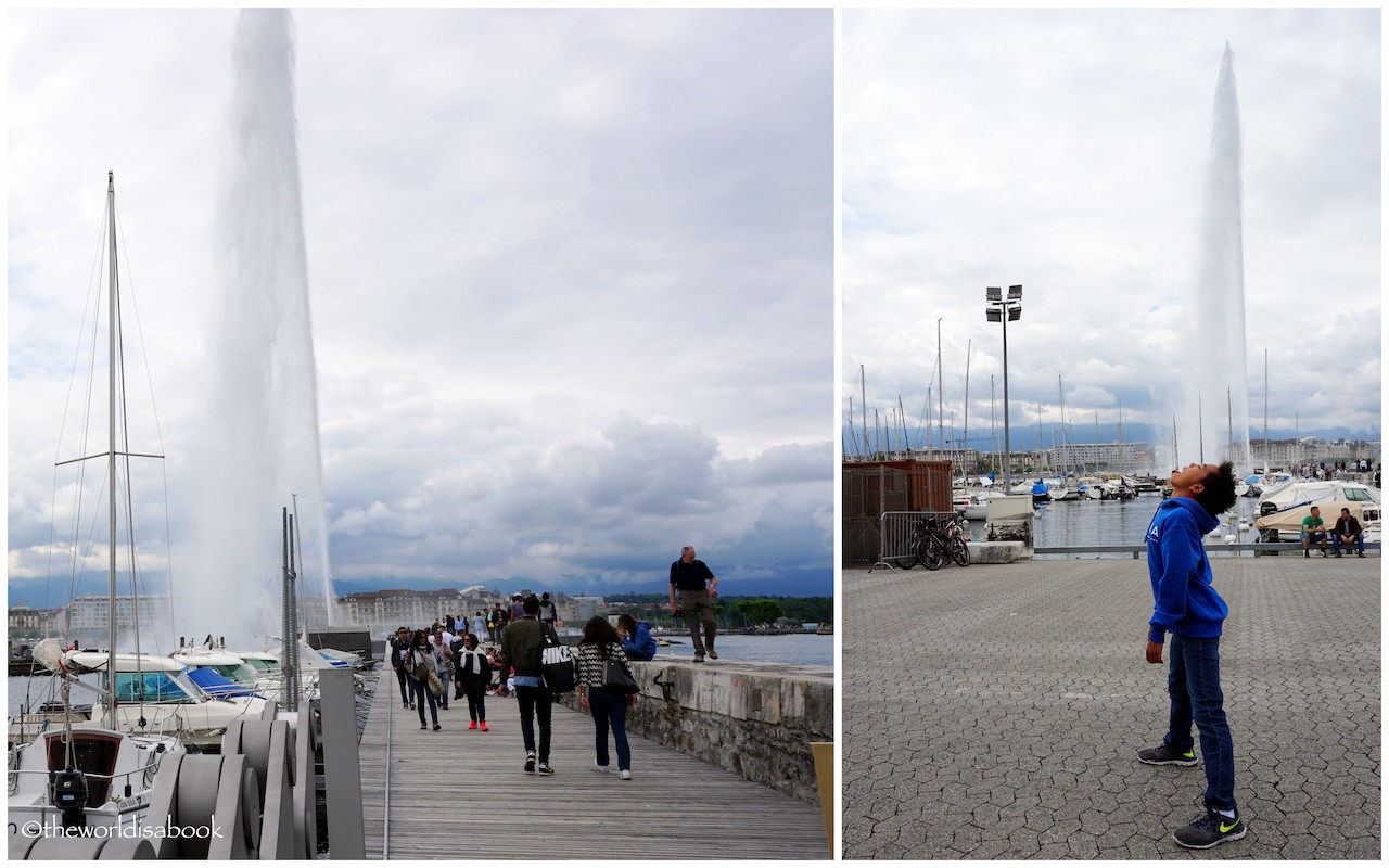 Geneva with kids Jet d'Eau