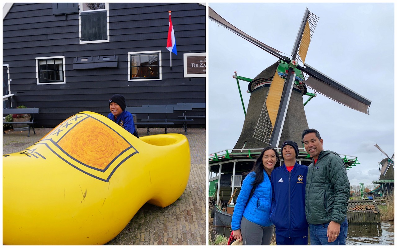 Zaanse Schans with kids