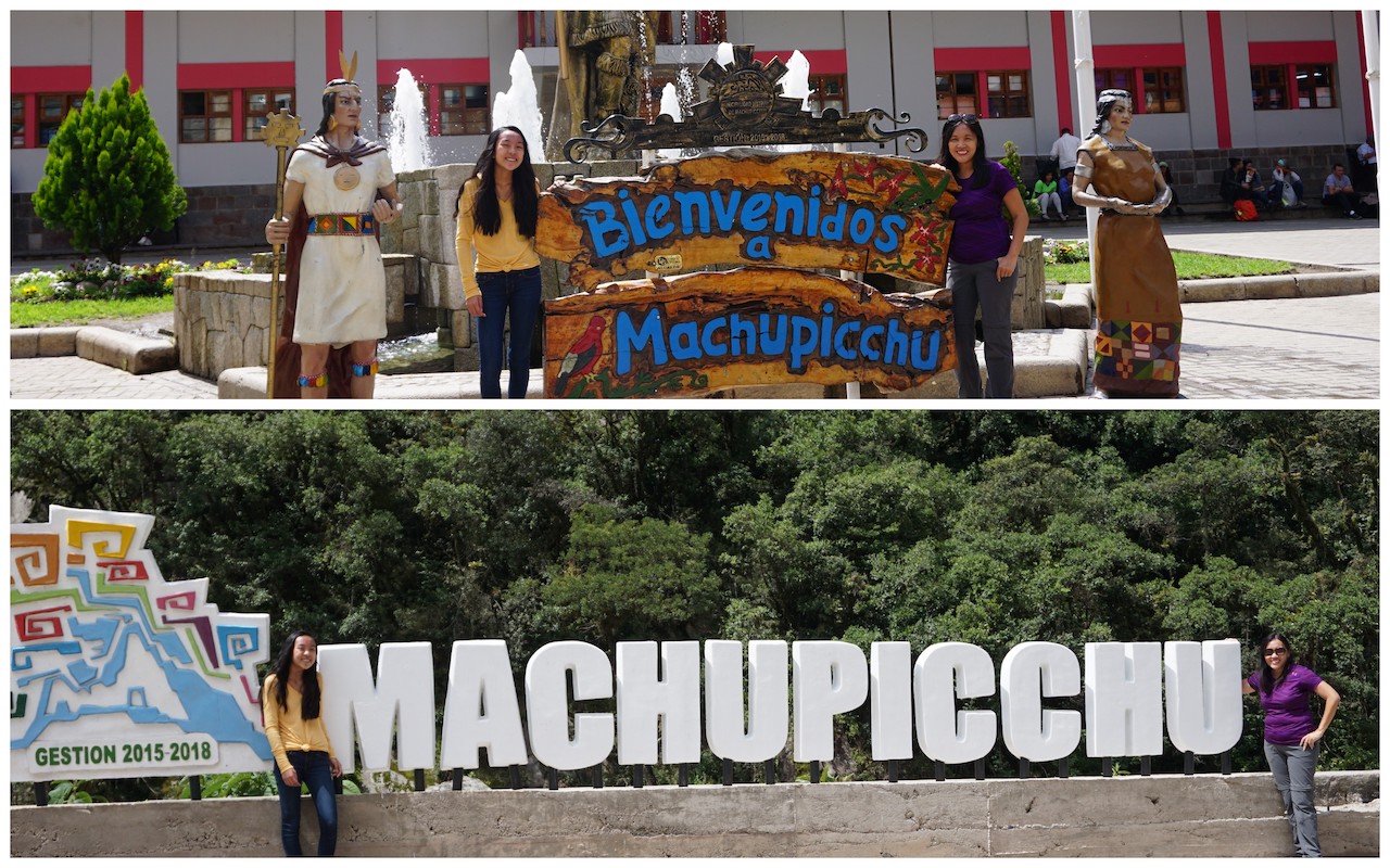 Machu Picchu Signs Aguas Calientes