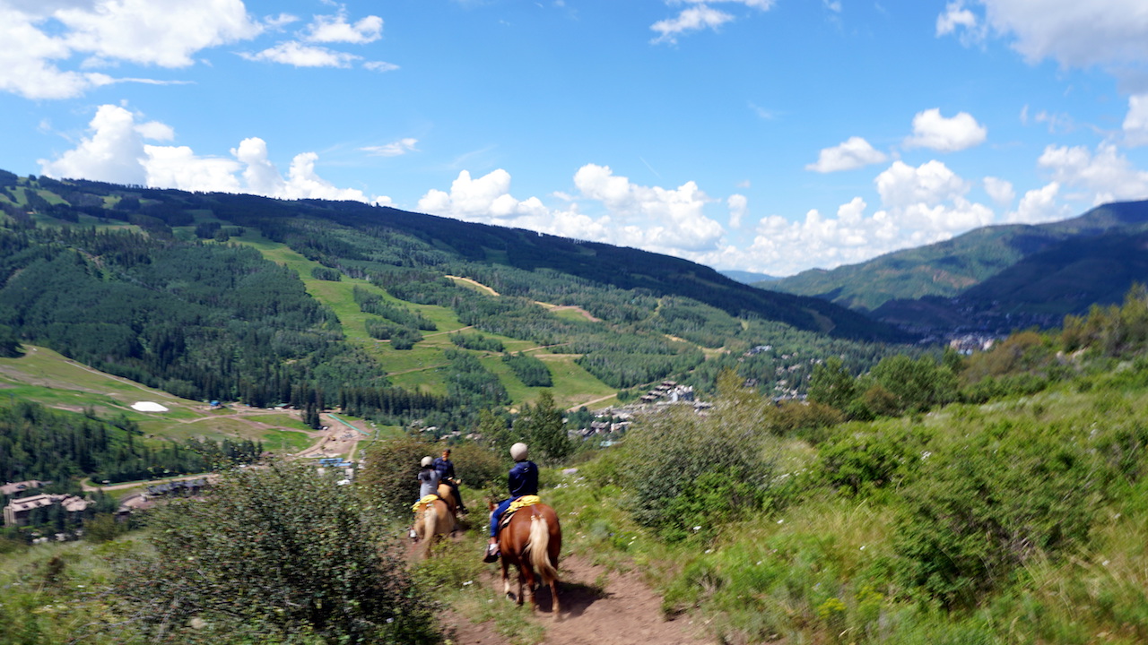 Vail view horseback riding