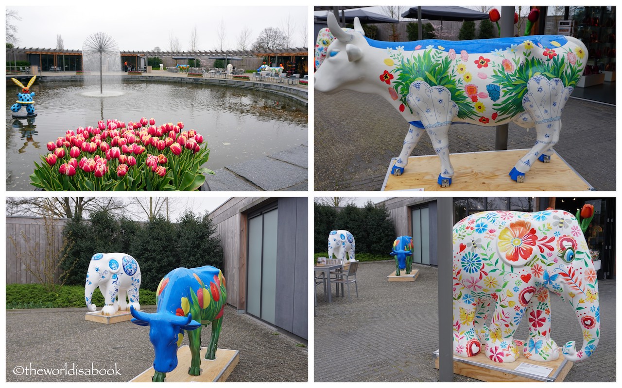 Keukenhof painted elephants