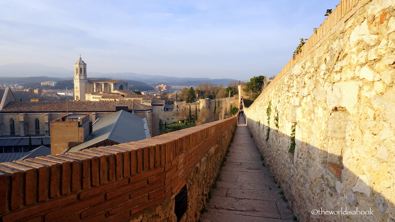 Girona old city wall