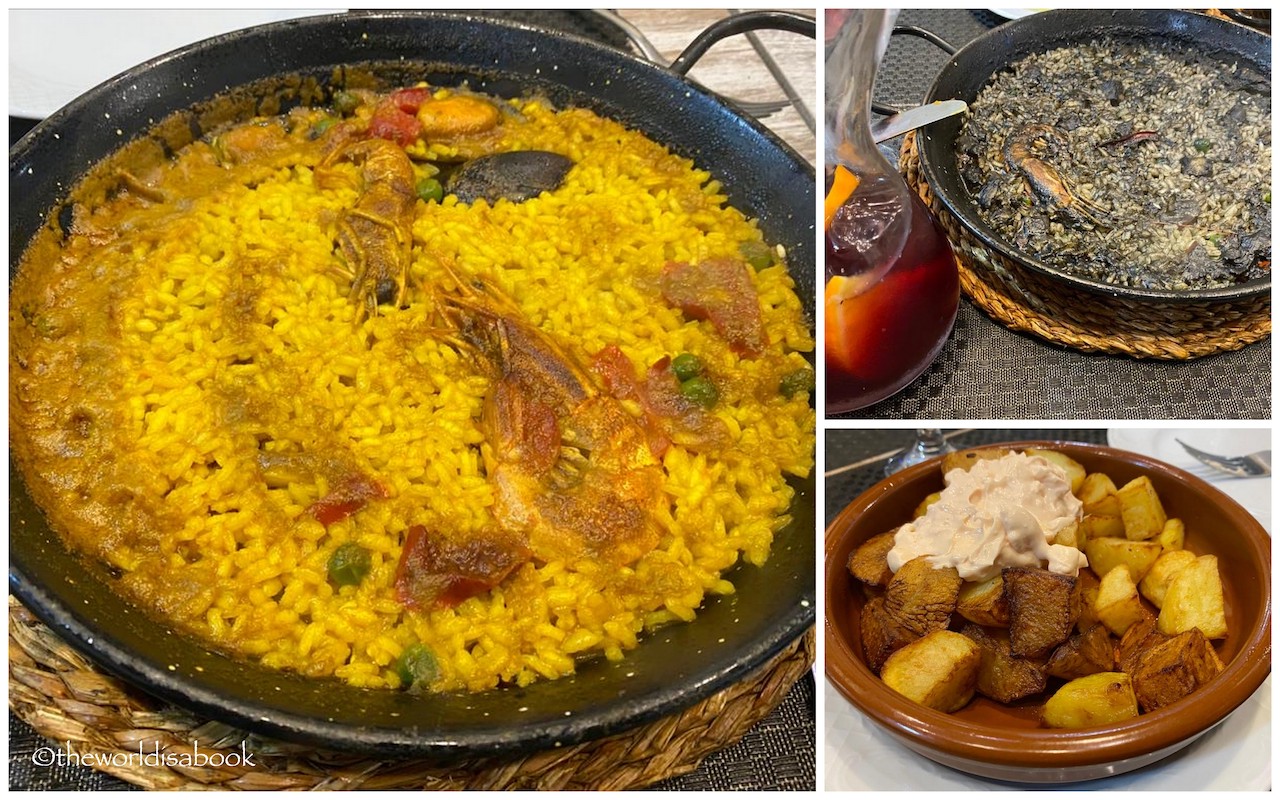 Poble Espanyol lunch paella