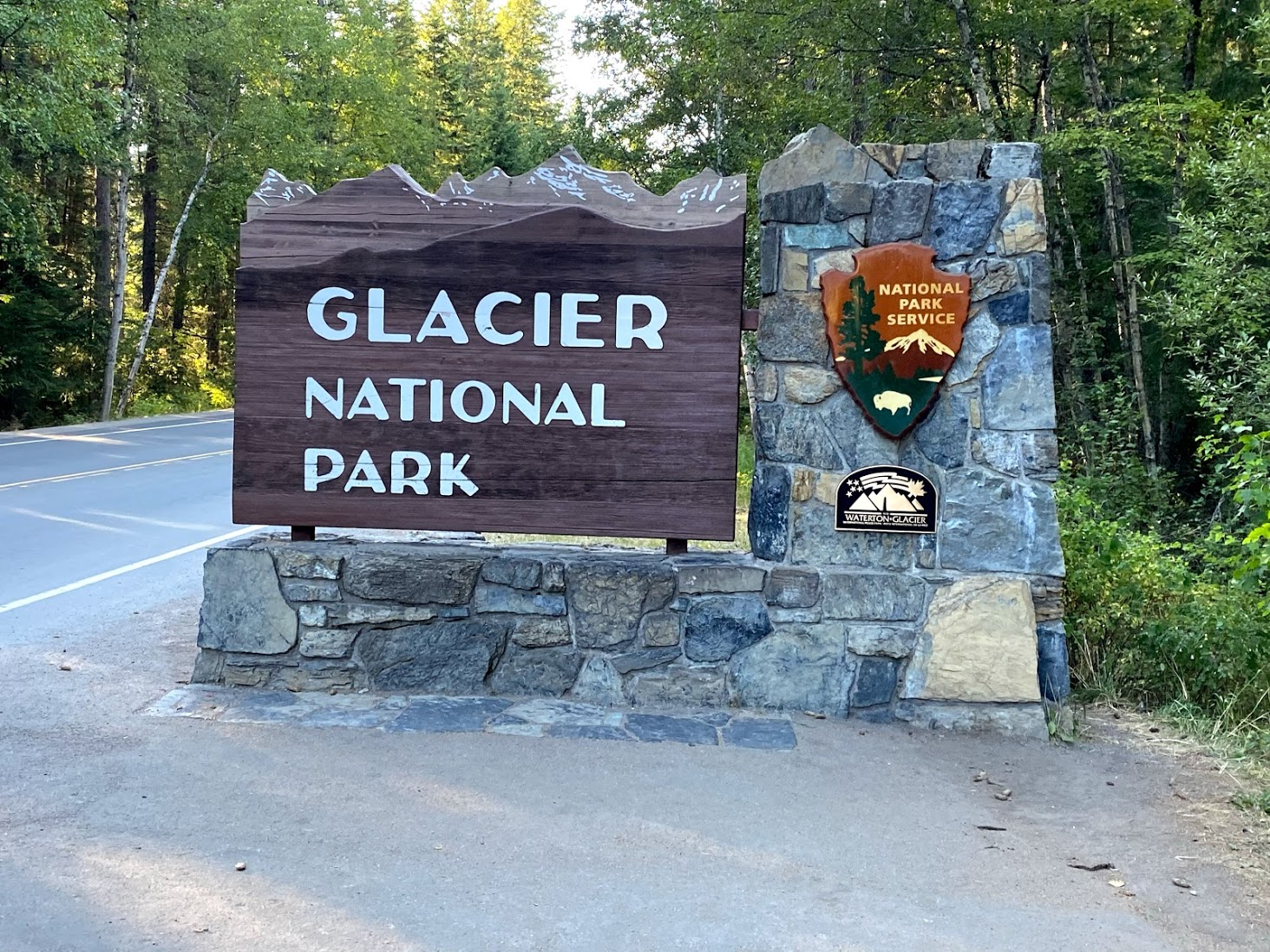 Glacier National PArk sign