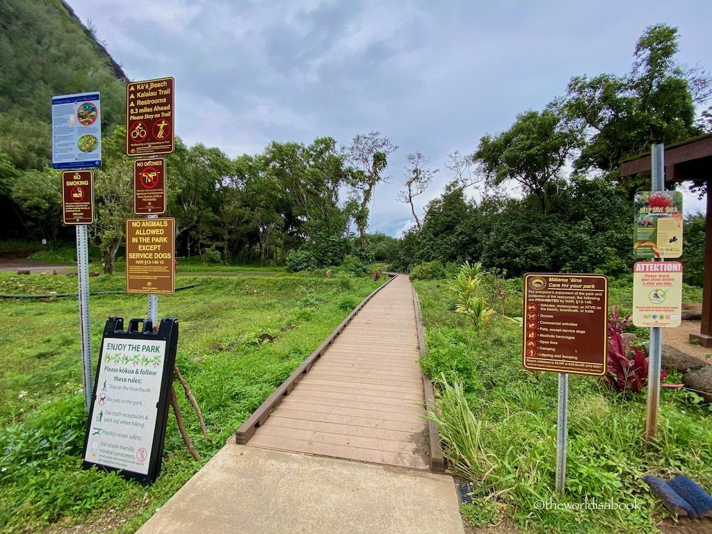 Ha'ena State Park boardwalk