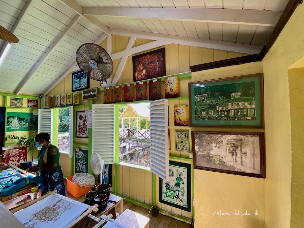 St. Kitts Caribelle Batik demonstration