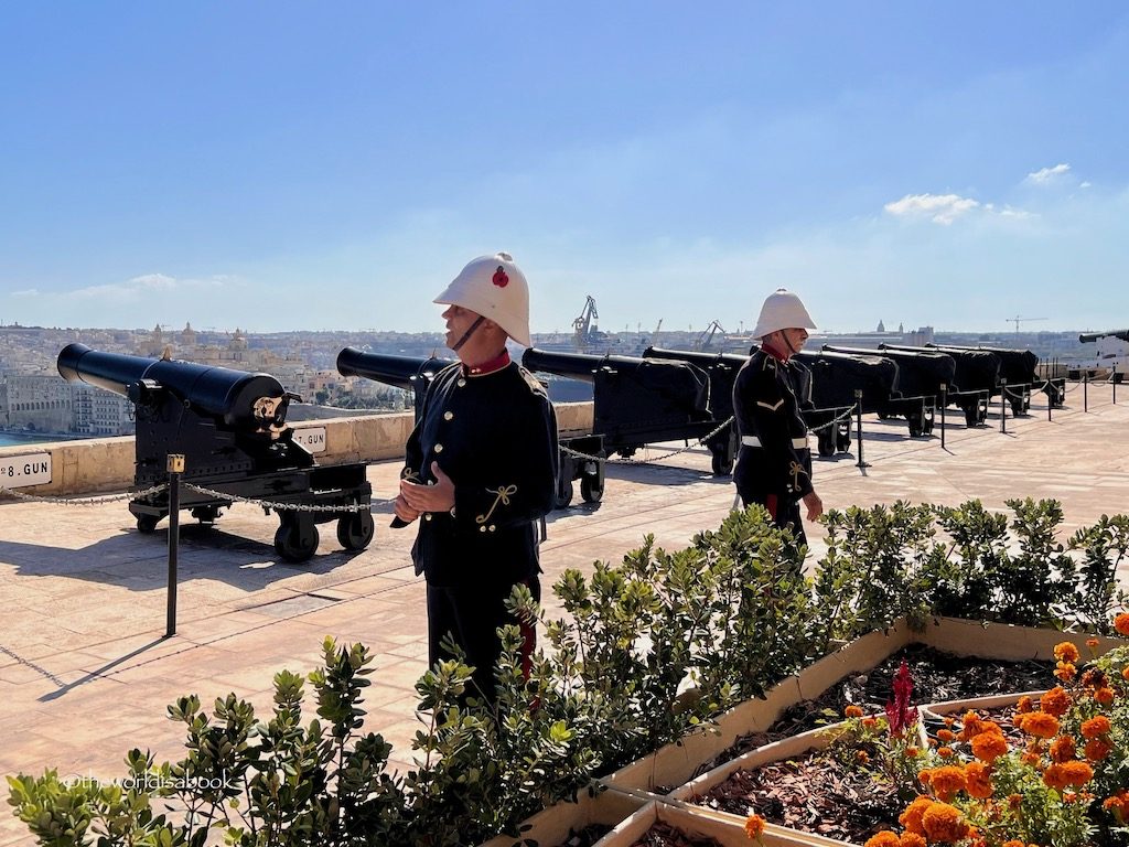 Saluting Battery cannons Malta