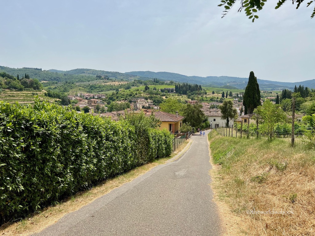 Greve In Chianti road to Montefioralle