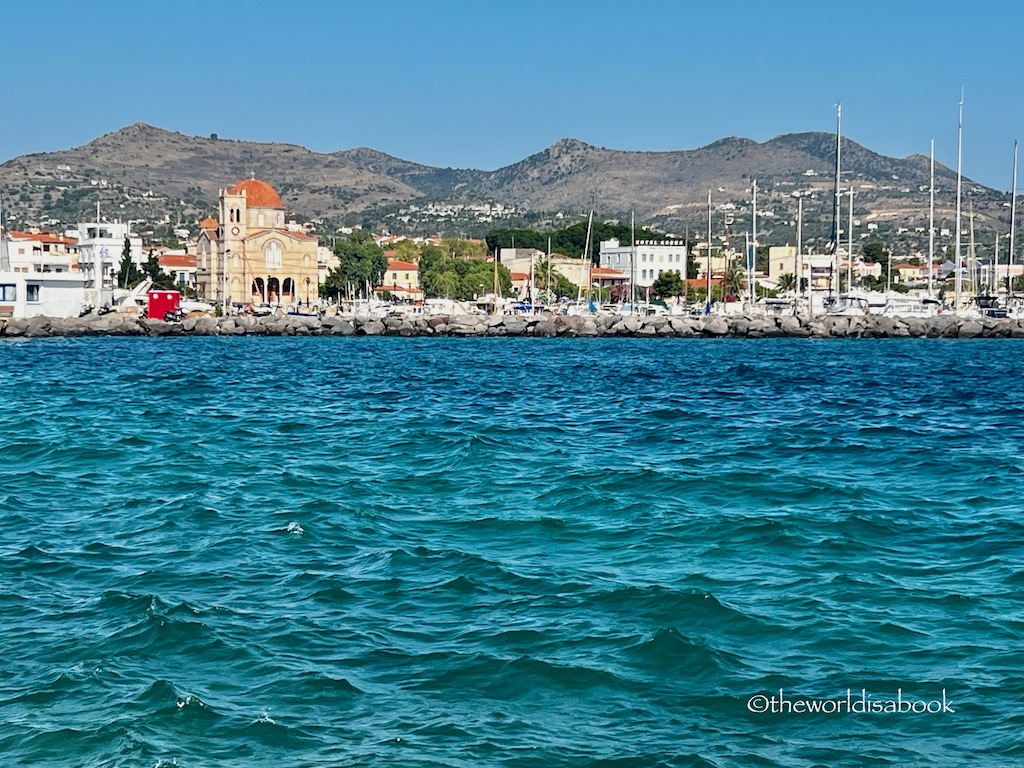 Aegina Greece shoreline