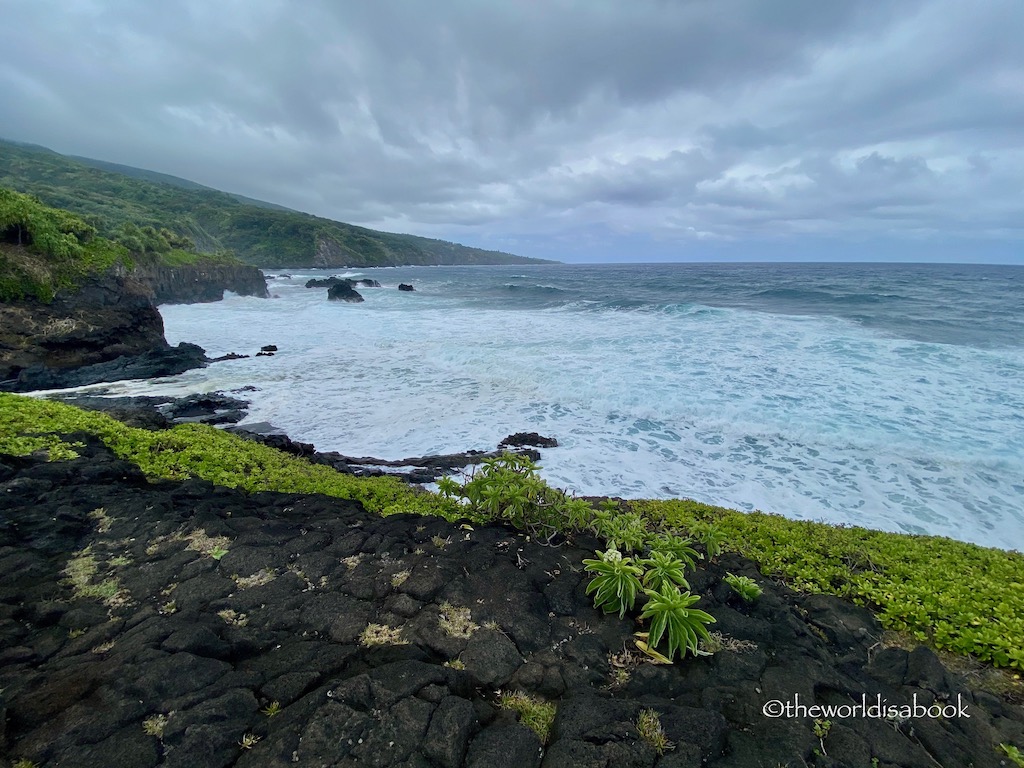 Seven Sacred Pools coastline